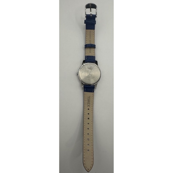 Timex Dark Blue Croco Patterned Ladies Watch T2P093 New Battery‎ 35MM 8\